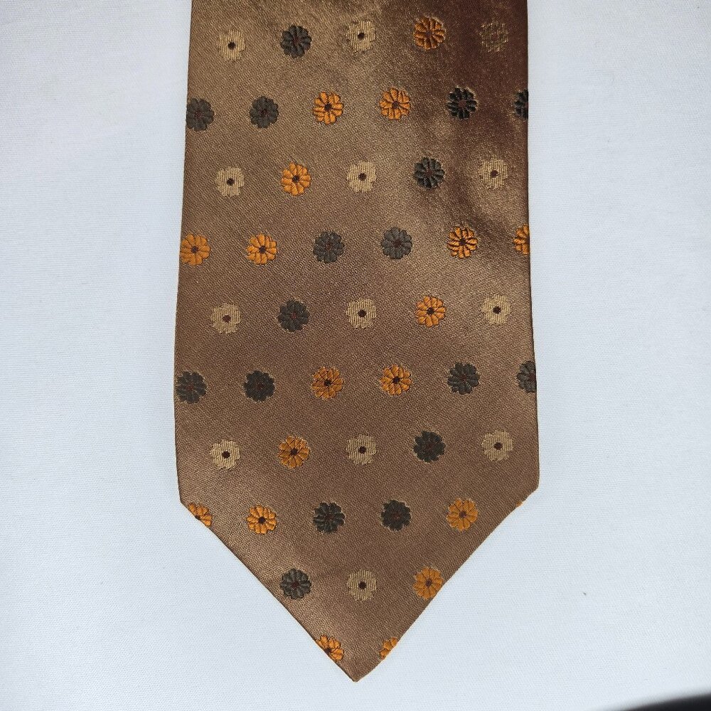 TINO COSMA [ FLORAL/MULTICOLOR ] men's tie 100% Silk Made in Italy 59" x 3.75"